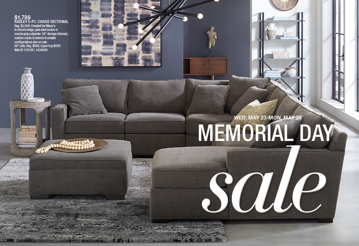 Macy's Furniture Gallery Memorial Day Sale 5/12/18 5/28/18 Holyoke Mall