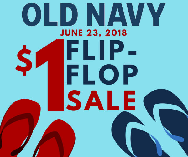 old navy dollar flip flop sale