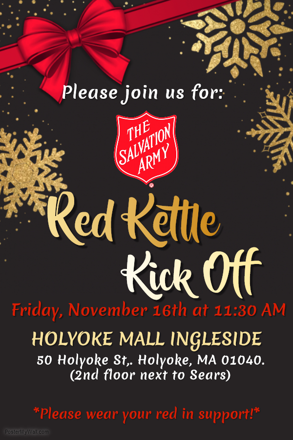 salvation army red kettle kickoff