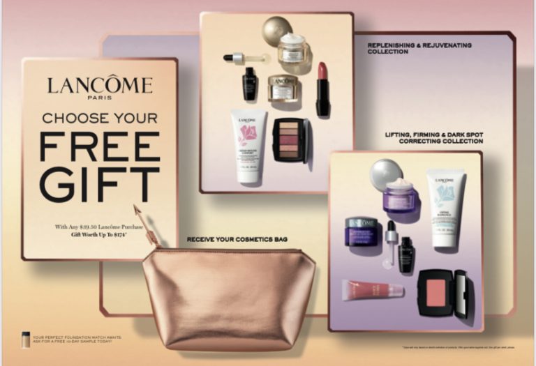 Lancôme Free Gift with Purchase Holyoke Mall